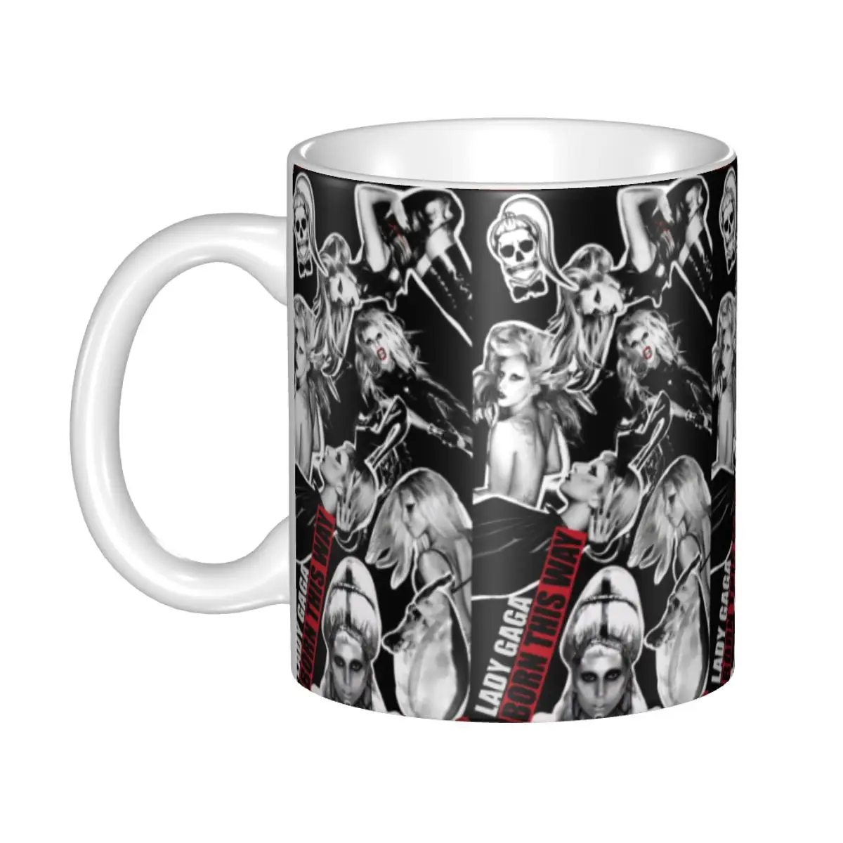 Customized Lady Star Gaga Mayhem Coffee Mugs DIY Album Music Ceramic Tea Milk Cups