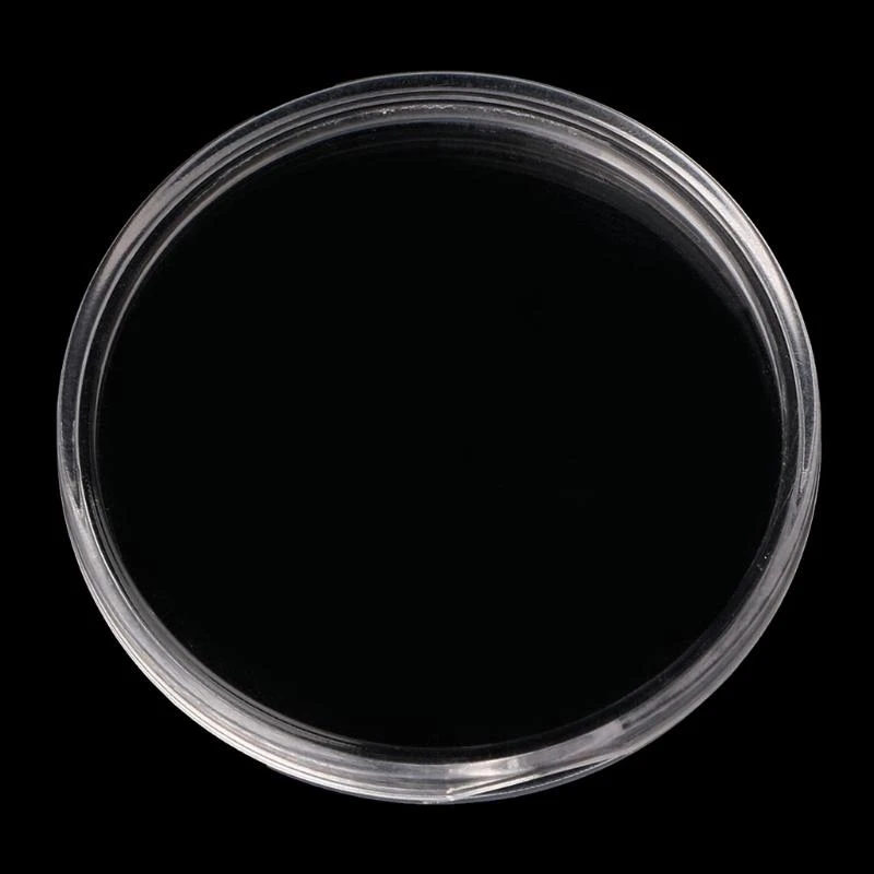 F92Bラウンドコインストレージボックス46mm 5サイズのパッドリング付きプラスチックコインホルダー