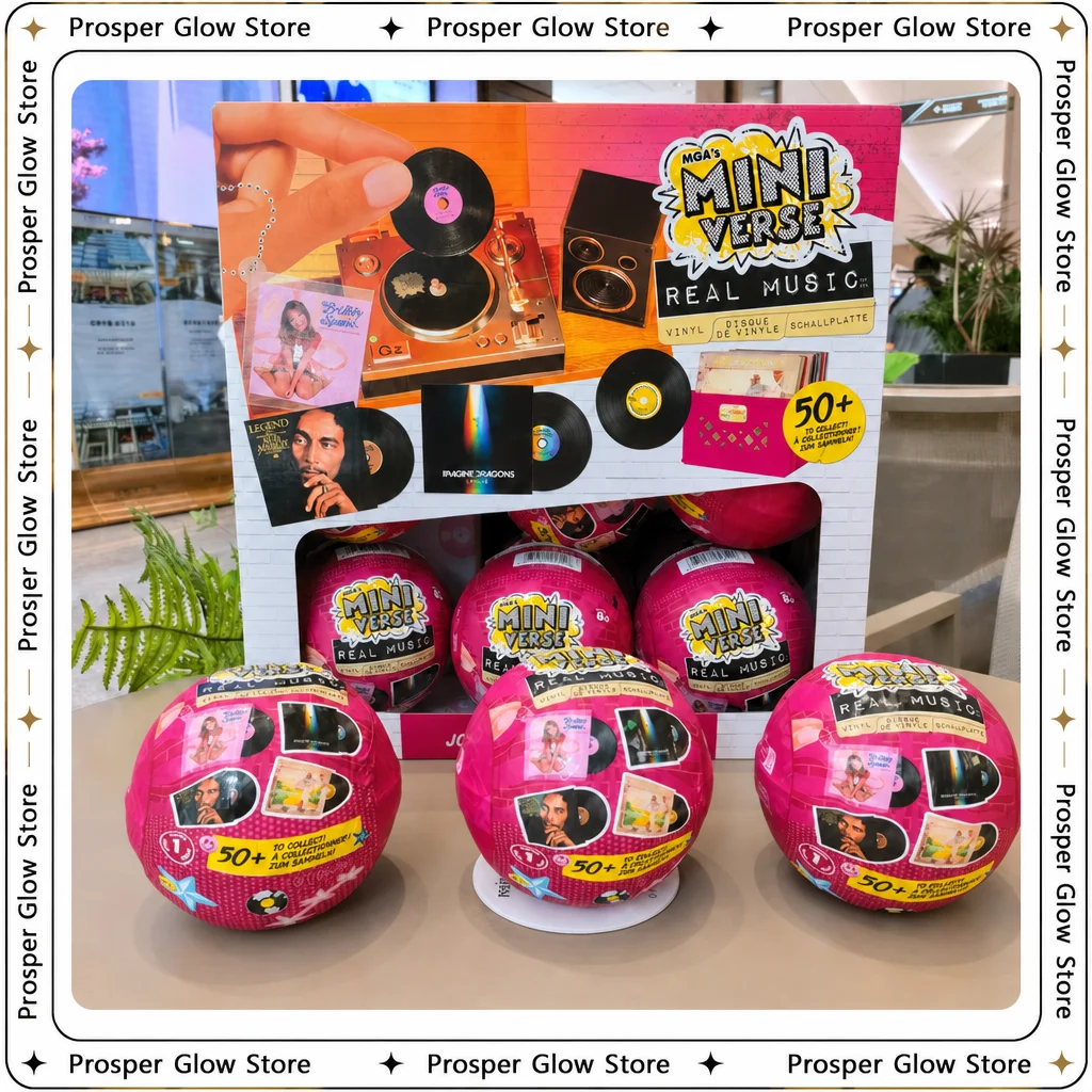 Echte MGA Miniverse Real Music Vinyl-Schallplatten – Mini-Spielbare Vinyl-Schallplatten-Serie Blind Box Musik-Schallplatten-Überraschungsbox Sammlerstück Spielzeug Geschenk