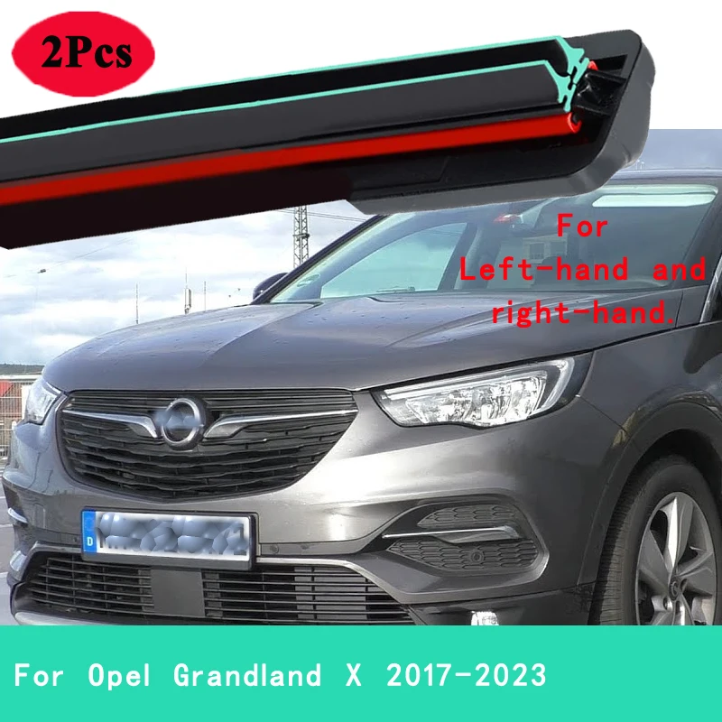 For Opel Grandland X 2017-2023 Front Windshield Wiper Blades 2pcs Windscreen Window Accessories 2018 2019 2020 2021 2022