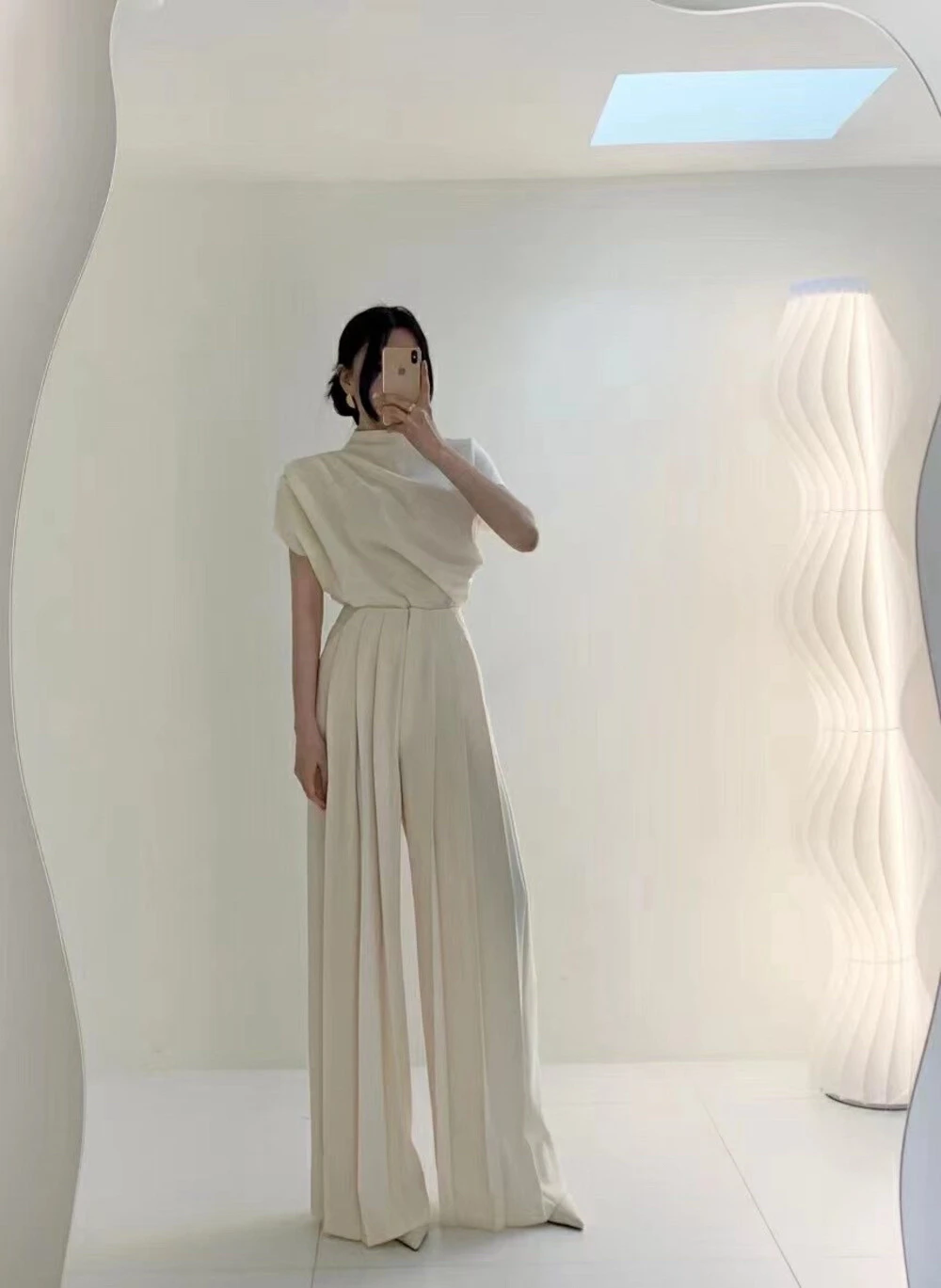 

Модные женские плиссированные брюки East Gate с широкими штанинами, высокой талией, свободного кроя, струящиеся, повседневные, длинные, для офиса и на каждый день