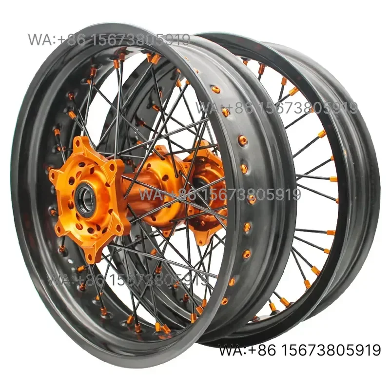 For Wmwmnu High Quality Aluminum Alloy 17 Inch Supermoto Wheels Super Motard Rims