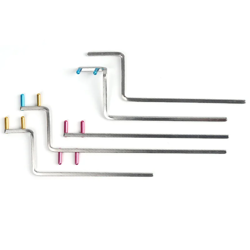 10Pcs/set Dental Xray Sensor Positioner Aiming Arm Parallel Radiography Connecting Rod Stainless Steel Clinic Dentistry Supplies