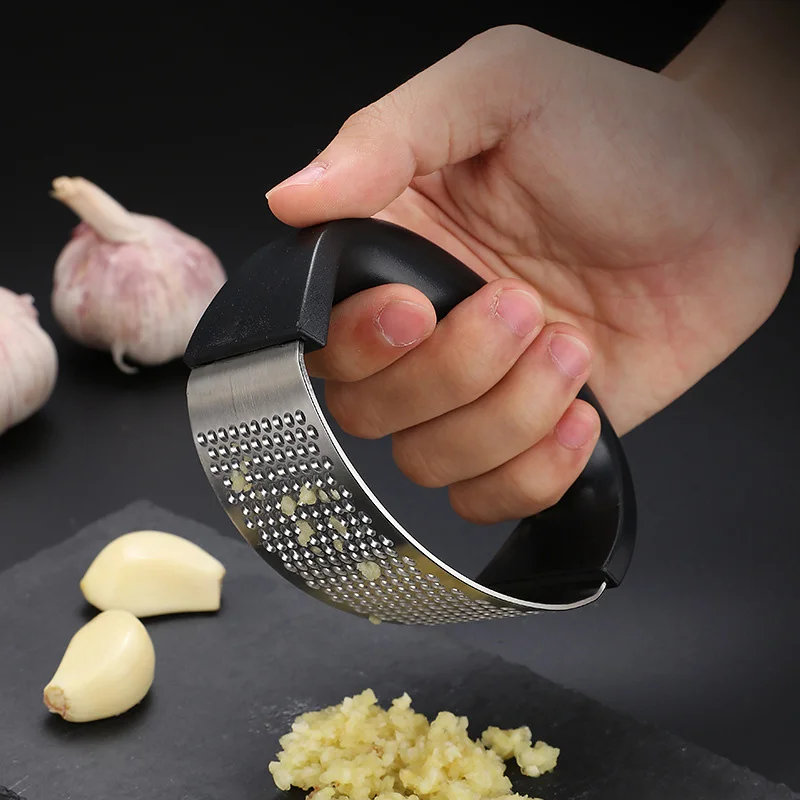 

304 Garlic Press Household Manual Garlic Press Device Kitchen Press With Box Squeezer Handheld Ginger Garlic Tools Easy Operate