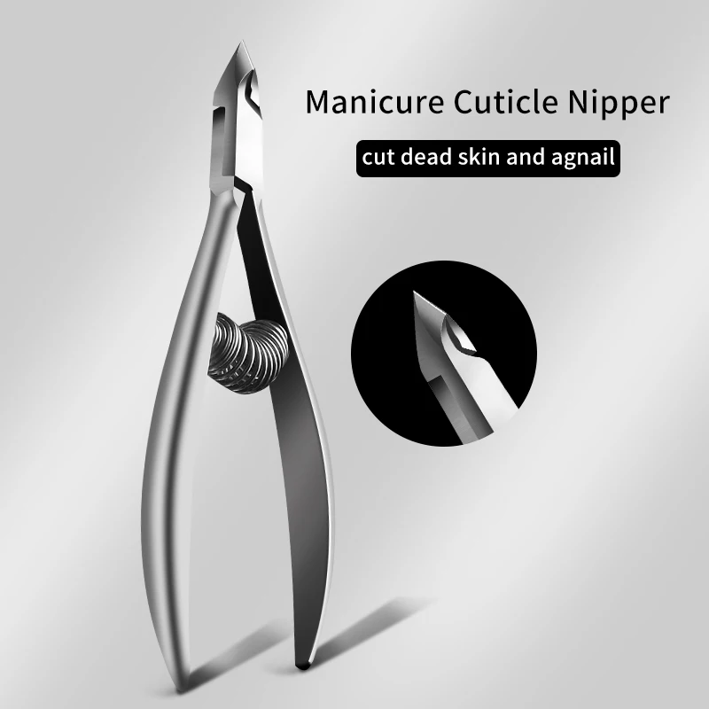 Professional Cuticle Cutter Manicure Scissors Stainless Steel Pliers Cuticle Remover Nippers Nail Trimmer Clippers Pedicure Tool