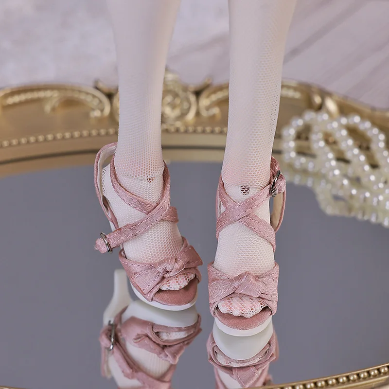 

1/4 Bjd Dollfie Shoes Ручная работа 6 см * 2 см * 2,5 см Сандалии принцессы на клипсе Высокие каблуки Bhd Doll Dreams Dk Soom Dod Doll More Luts