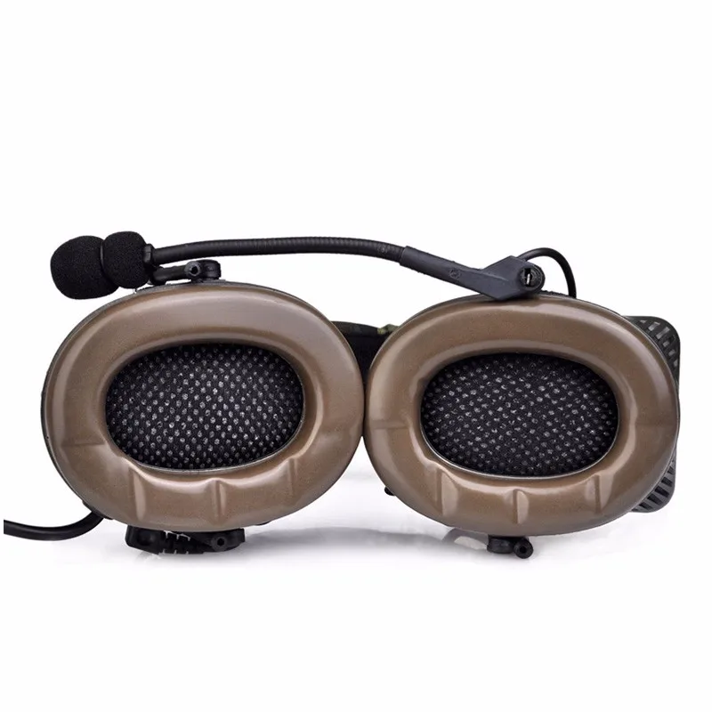 zComtac Headset noise reduction ear muff shooting active-volume hearing protector earplugs with PTT Z 054