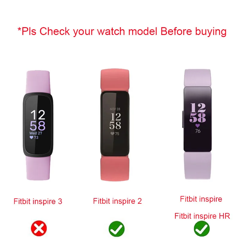 ステンレス鋼の時計バンド,fitbitインスパイア用,インスピレーションを与える,3 2