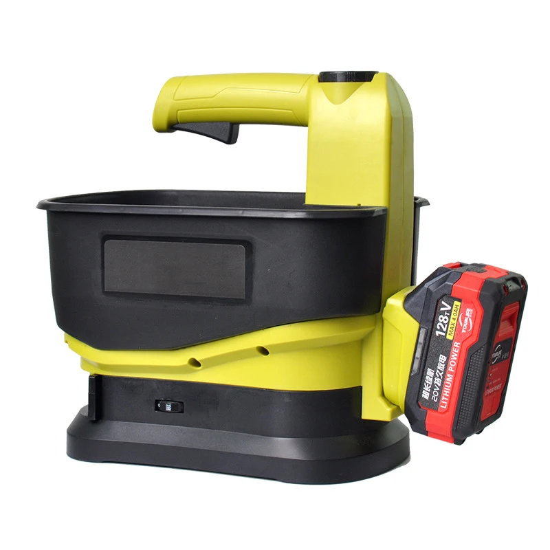 Lithium Battery Fertilizer Spreader & Seeder Integrated Machine Electric Handheld Agricultural Seeder for Grass Seeds Vegetables