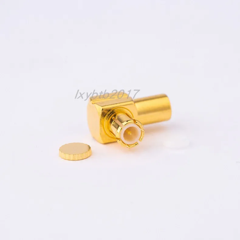 

MCX-JWB1 RF connector 047 is compatible with SFT-50-1 semi-flexible cable MCX curved male connector is compatible with SFX-50-1.
