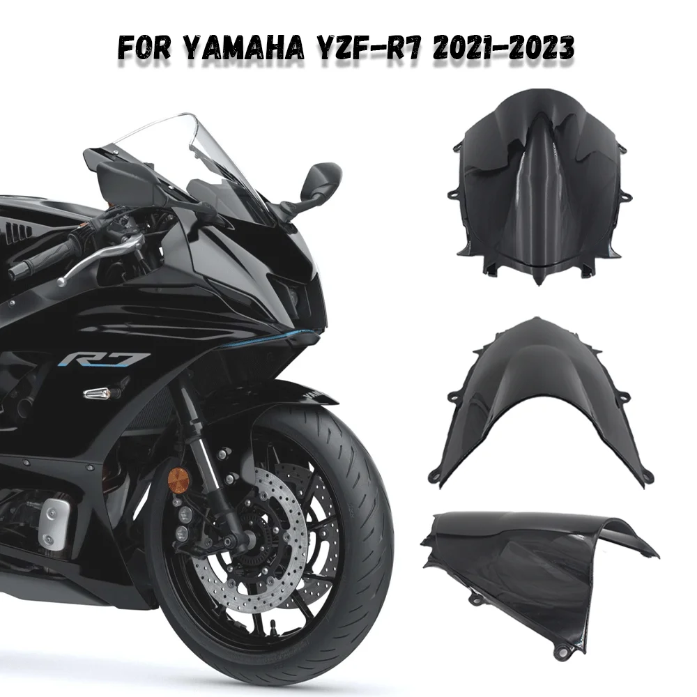 

Ветровое стекло для YAMAHA YZFR7 YZF R7 YZF-R7 2020-2023 2022, экран для лобового стекла, экран с двойными пузырьками, Ветрозащита, аксессуары для мотоциклов