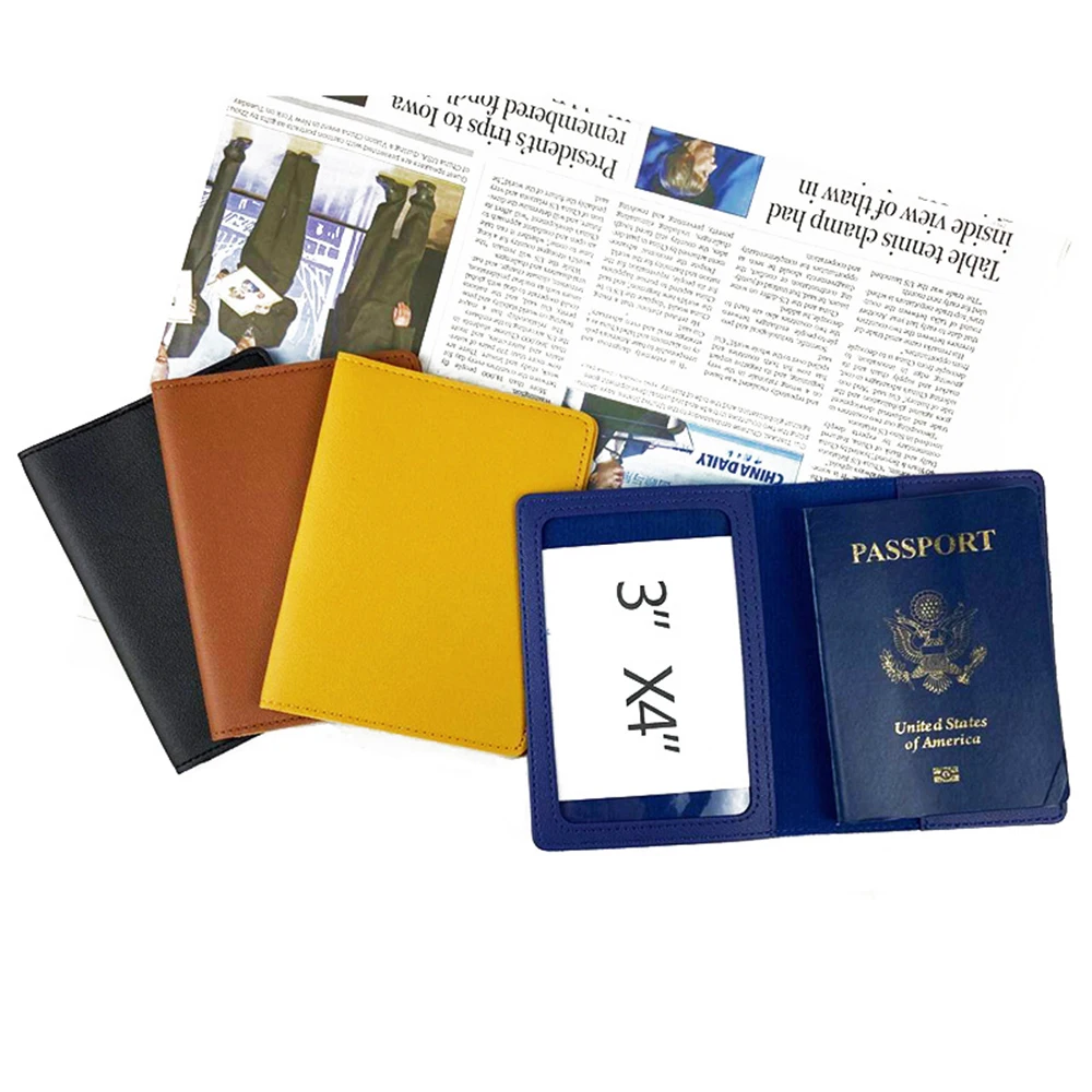 Porte-passeport de voyage avec nom personnalisé gratuit, ensemble d'étiquettes de bagage en cuir PU, lettres personnalisées, cadeau, couverture de passeport, étiquette de nom de valise