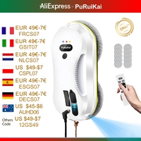 PuRuiKai 2025 Robotic Window Cleaner – AI-Powered Streak-Free for Glass/Patio Doors/Tiles Ultra-Quiet & Remote Control  PRK-309