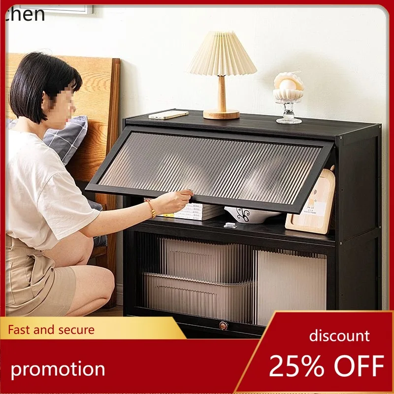 

HT Bedside Table Modern Minimalist Bed End Storage Small Cabinet Solid Wood Shelf Bedroom Storage Cabinet