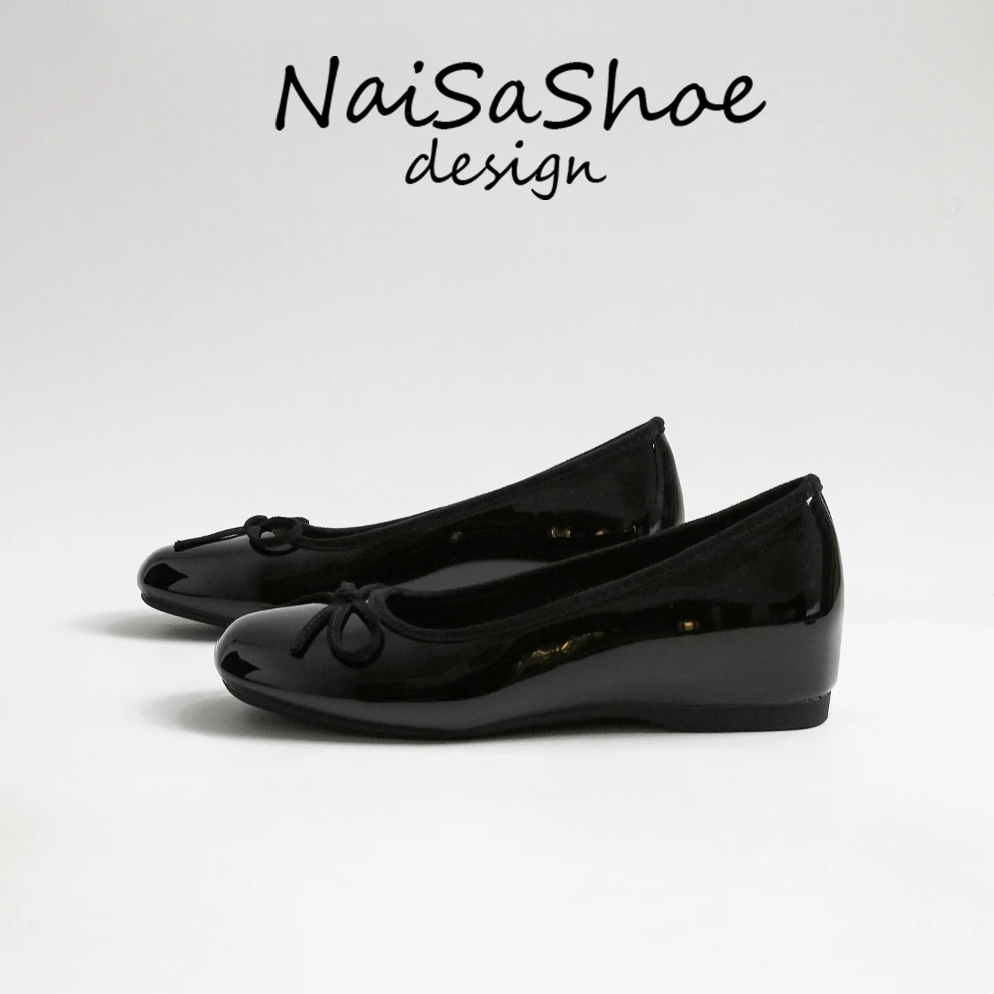 ballet-flats-women's-new-fashion-casual-shoes-knot-heightening-slip-on-daily-commute-low-cut-office-single-shoes