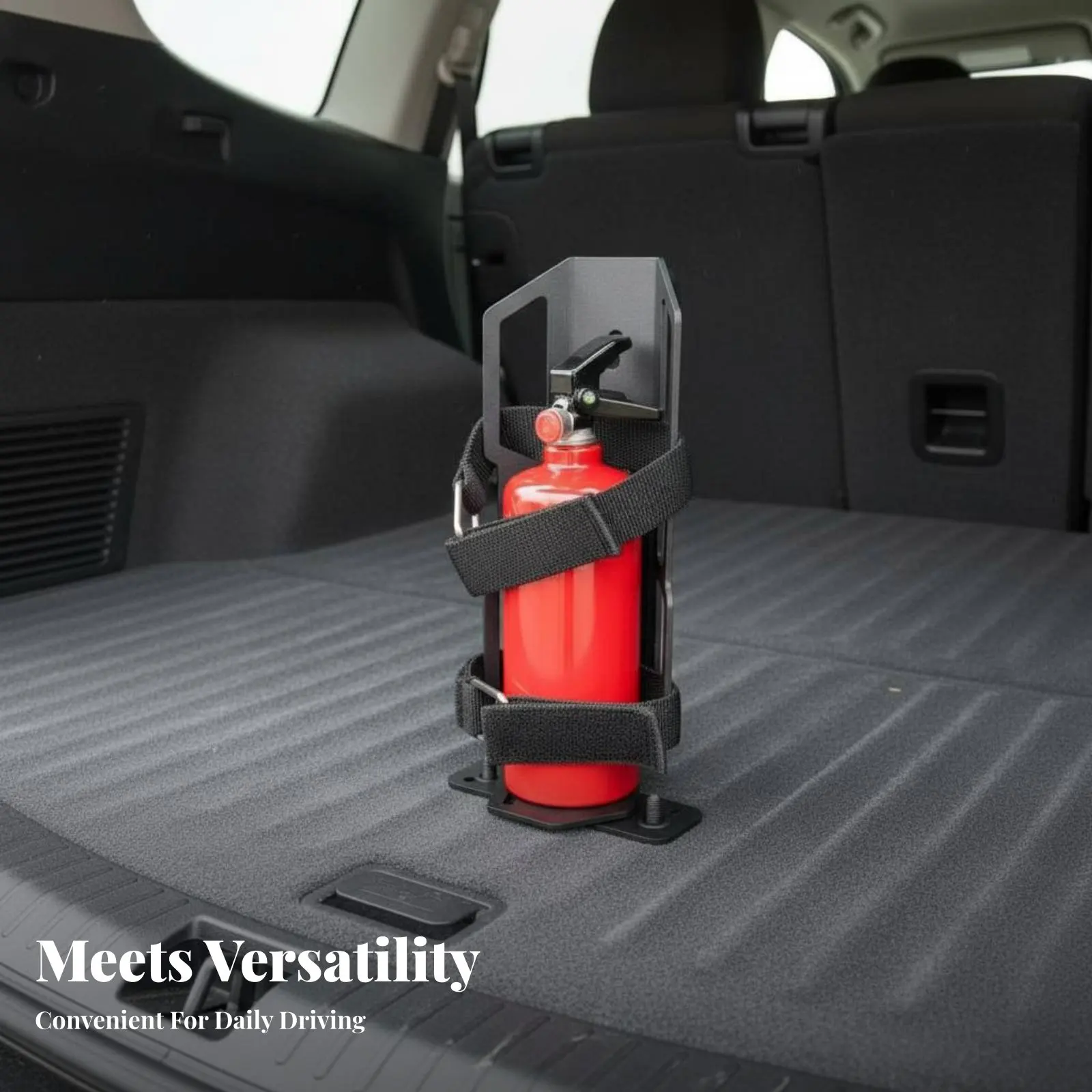 

Car Fire Suppression Device Bracket No Drilling Required Car Fire Suppression Device Holder Trunk Storage Bracket Long-Lasting