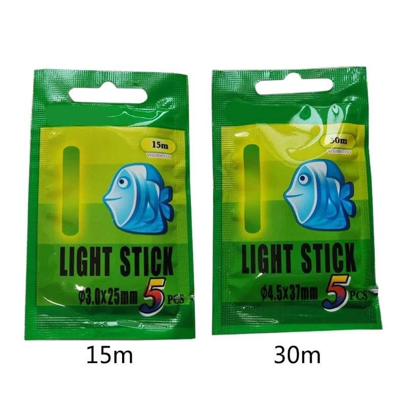 5/10 Packs 4.5*37mm/3.0*25mm Fireflies for Fishing Float Fluorescent Lightstick Light Night Float Rod Lights Dark Glow Stick