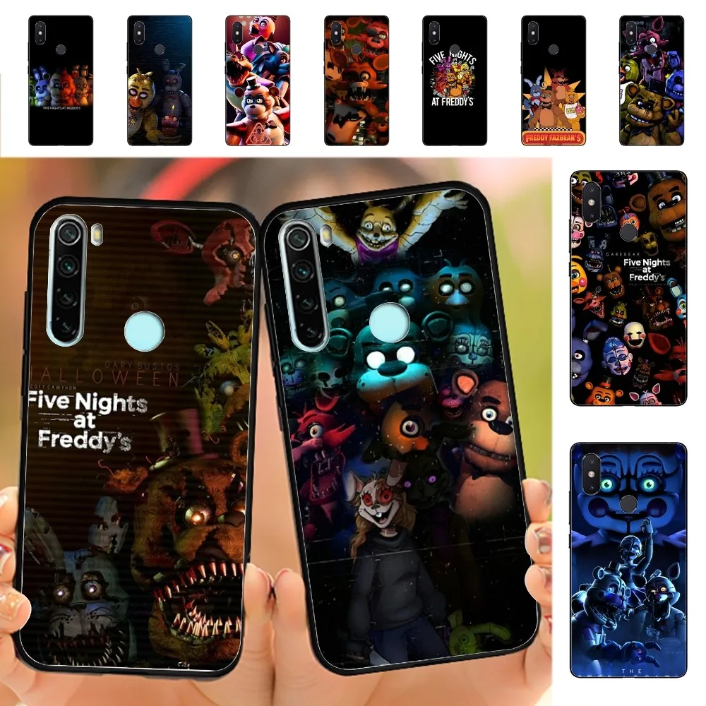 FNAF F-Five N-Nights at-Freddys Phone Case For Redmi Note 4 X 5 A 6 7 8 T 9 9S 10 11 11S 11Epro Poco M3 pro