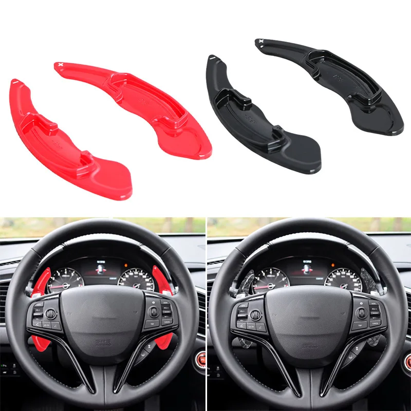 

Car Steering Wheel Shift Paddle Shifters ABS Trim Extension For Honda Spirior Accord Odyssey Avancier Acura CDX MDX ILX UR-V