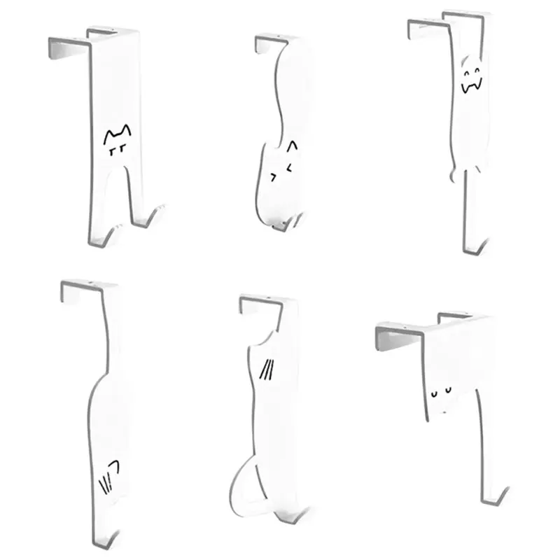 

A76X-Кухонный шкаф, дверной крючок (6 предметов), стеллаж для хранения без сверления, дверная вешалка для одежды, крышка для хранения одежды