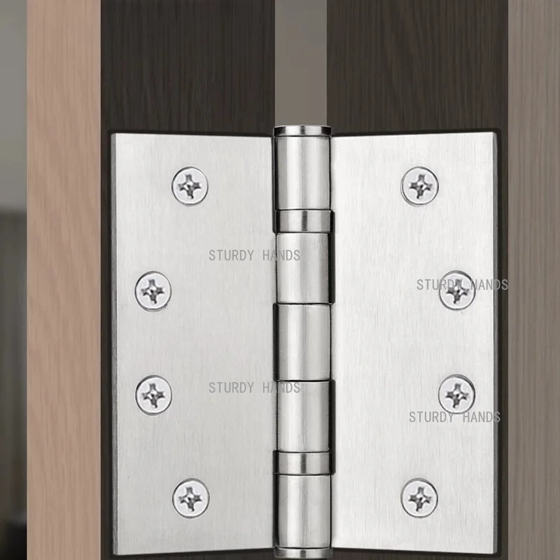 3pc Stainless Steel Door Hinge Furniture Hinges, Suitable for Wooden Doors/Cabinets/Windows, Household Hardware Accessories