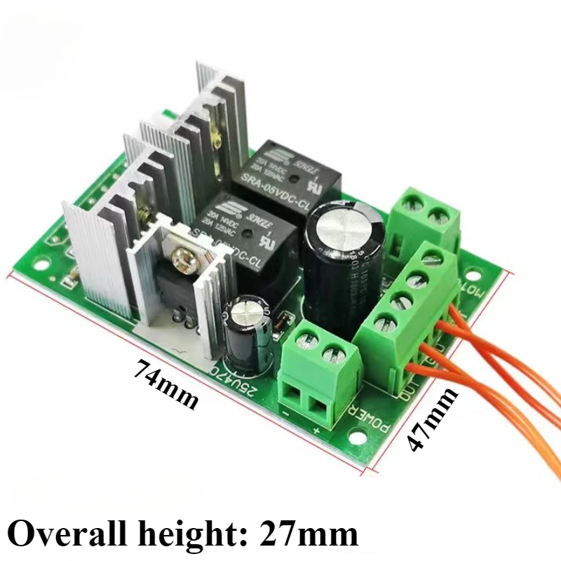 300W PWM DC Motor Controller 6V/12V/24V 10A Forward And Reverse Switch For Linear Actuator Motor Controller