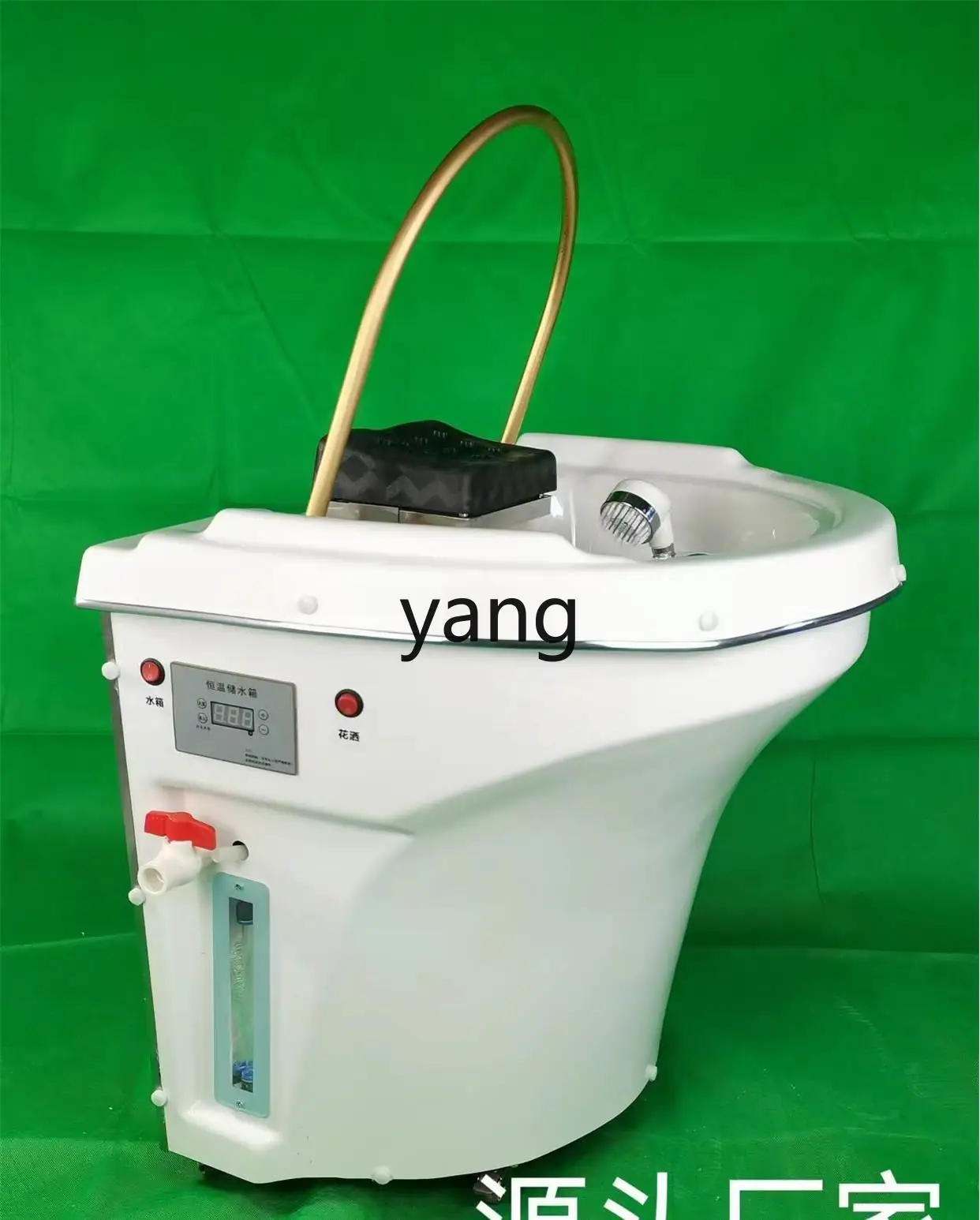 LMM Hair Care Center Constant Temperature Water Circulation Fumigation without Connecting Water Movable Head Treatment Basin