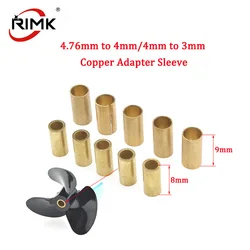 Rc Boat Copper 4.76 To 4mm/4mm To 3mm Adapter Converting Sleeve/Bush for Diameter 4/4.76mm Prop(screw) 4mm Shaft Housing 5pcs