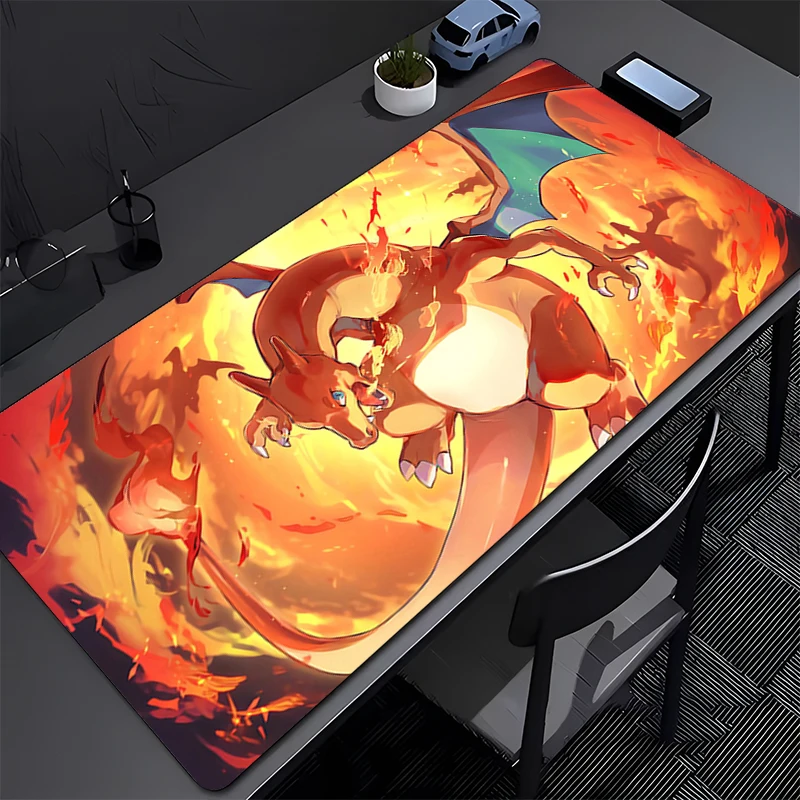 

Mouse Pad P-Pokemon Charizard Kawaii Anime Gamer Computer XXL Mousepad Gaming Accessories Tablet Varmilo Keyboard Pad Mausepad
