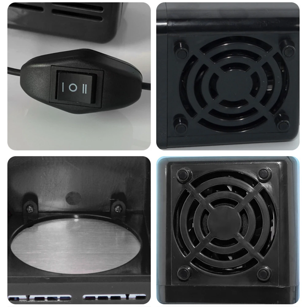 Portable Mini USB 5V Fridge Cooler Beverage Drink Cans Cooler/Warmer Refrigerator for Car Laptop PC Computer Black Red 2024 ๋์ฅ๊ณ