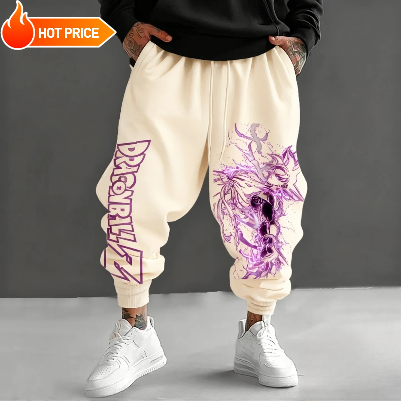 أنيمي لعبة دراغون بول سوبر سايان سون جوكو Harajuku الرجال 2025 الشتاء السراويل الرياضية الشارع الشهير النساء طماق غير رسمية Sweatpants للجنسين