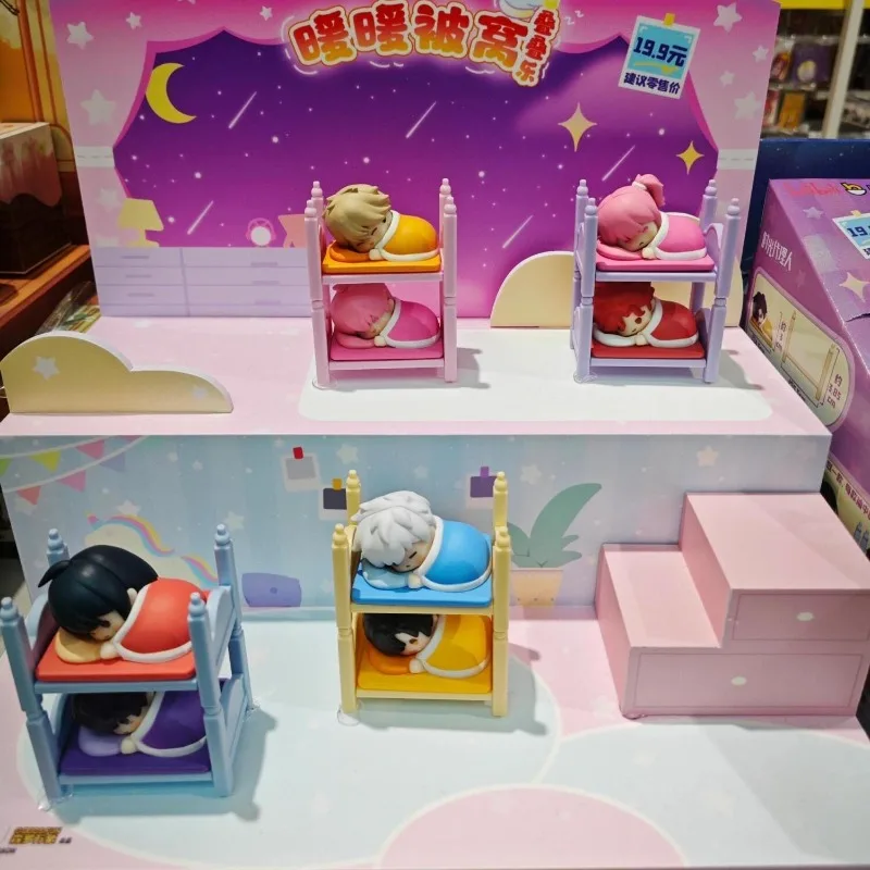 Anime Link Click Warm Bedding Series Mini Blind Box Toy Action Figure Cartoon Collection Ornaments Model Toy Boys Girls Gifts view 5
