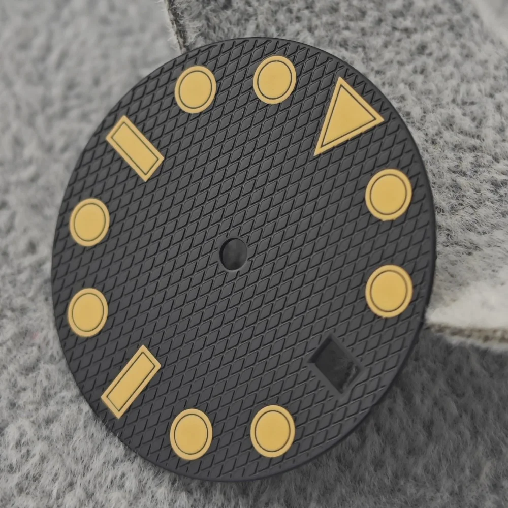 قرص شبح الماء NH35 مع ساعة ميكانيكية ذات سطح مضيء أخضر قوي NH36 NH38 ملحقات ساعة بمؤشر مخصص