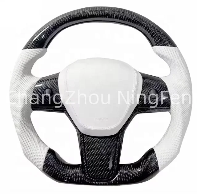 Customized High Quality Hot Sale Wholesale Carbon Sports Steering Wheel Fits For Tesla Model 3