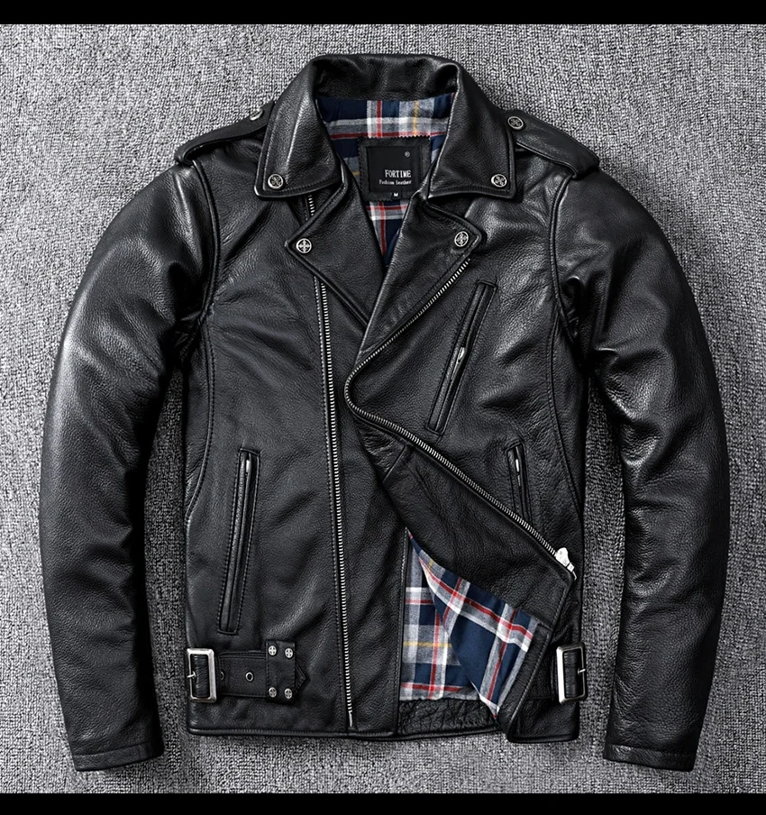 Brand Free shipping.2023 new motorbiker coat.Pro Pakistan cowhide Jacket,Cool genuine Leather clothes.thick leather jackets