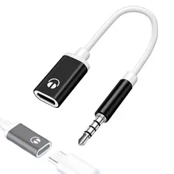 3.5mm Male To Type C Female Audio Cable Cord 3.5mm Mobile Phone Adapter Converter Type-C Converter Earphone Adapter 3.5mm Male