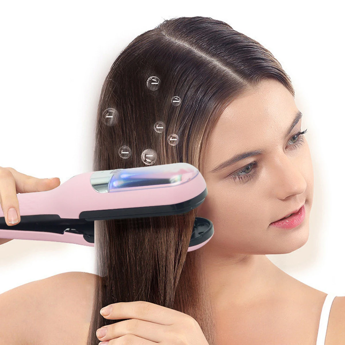 Professional wireless split hair clipper with automatic wrinkle removal and dry design to create fashionable hairstyles