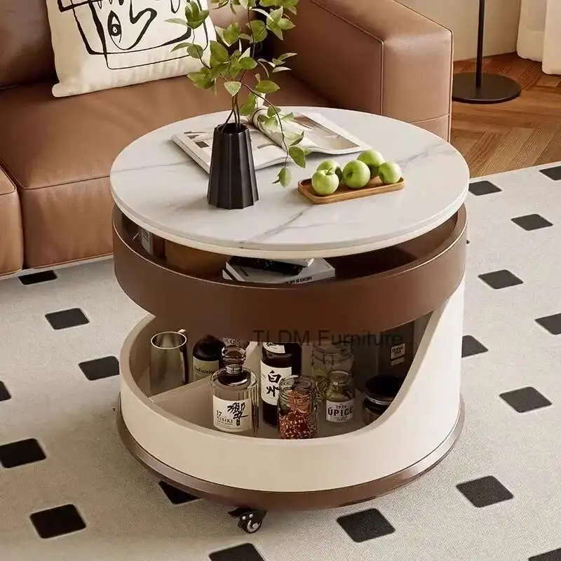 

Scalable Storage Coffee Table Nordic Luxury Trendy Beauty Side Table Quality Delicacy Mesa De Centro Sala Living Room Furniture