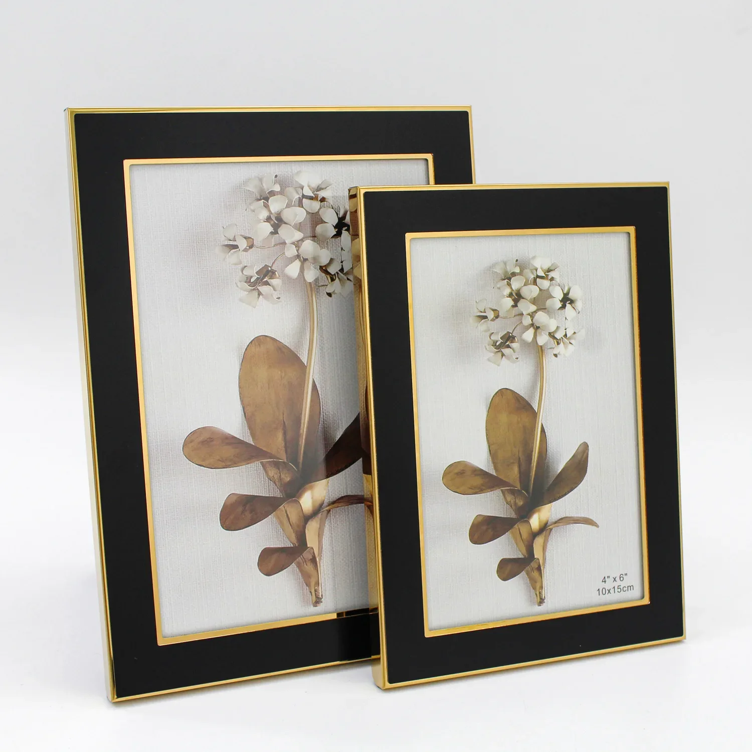 Aluminum Alloy Metal Photo Frame Finished Product, Dried Flower A4 Wedding Photo, Life Photo Display Frame, Painting Frame