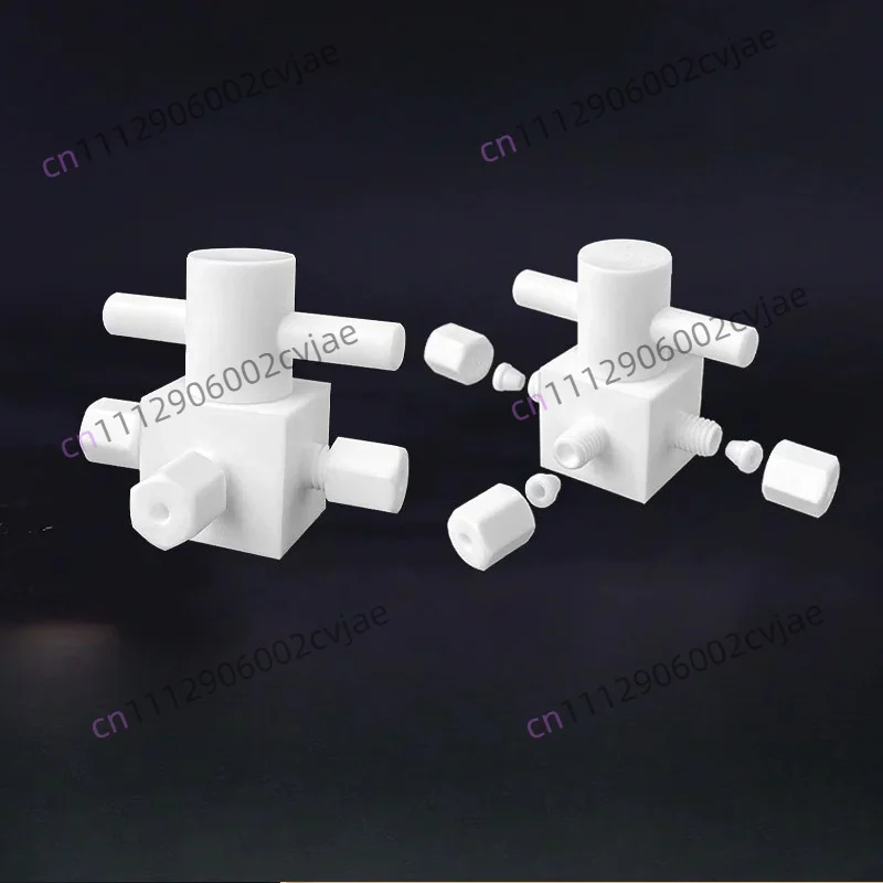PTFE three-way valve Teflon ball valve Horizontal conversion three-way ball valve