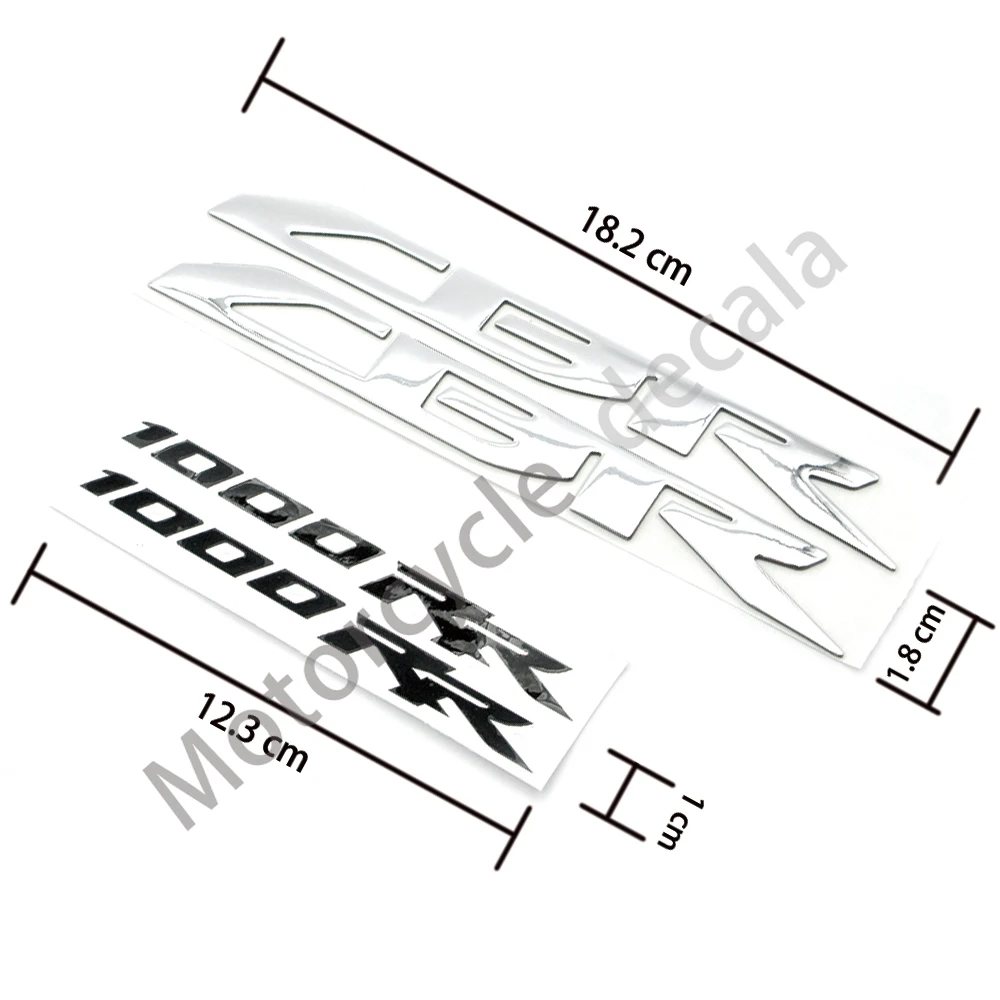 

Для Honda CBR1000RR CBR 1000RR 2008-2017 мотоцикл 3D аппликация эмблема значок наклейки мягкий пластик поднятый бак колесо наклейки на бак