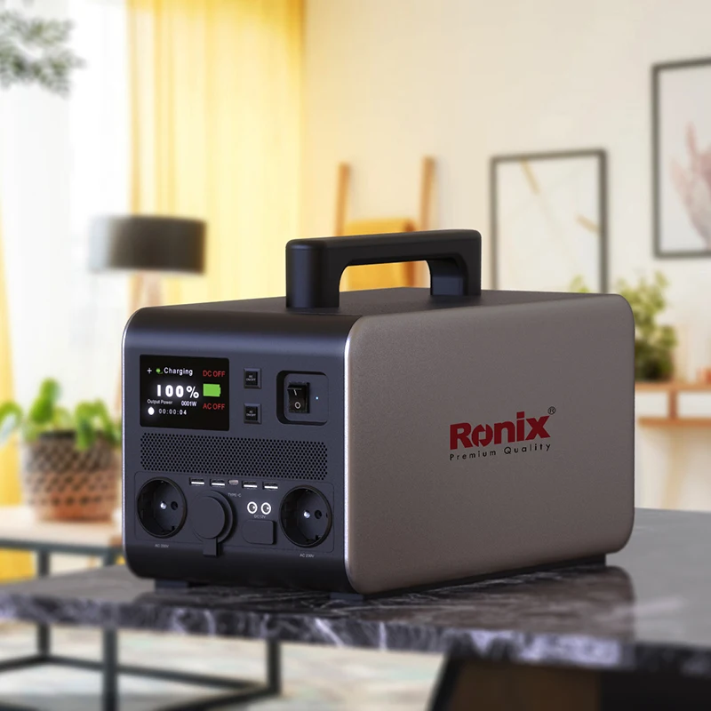 Ronix Mini rechargeable solar generator backup 500watt LifePo4 power supply camping 220V 230V 50HZ portable power station power image 2