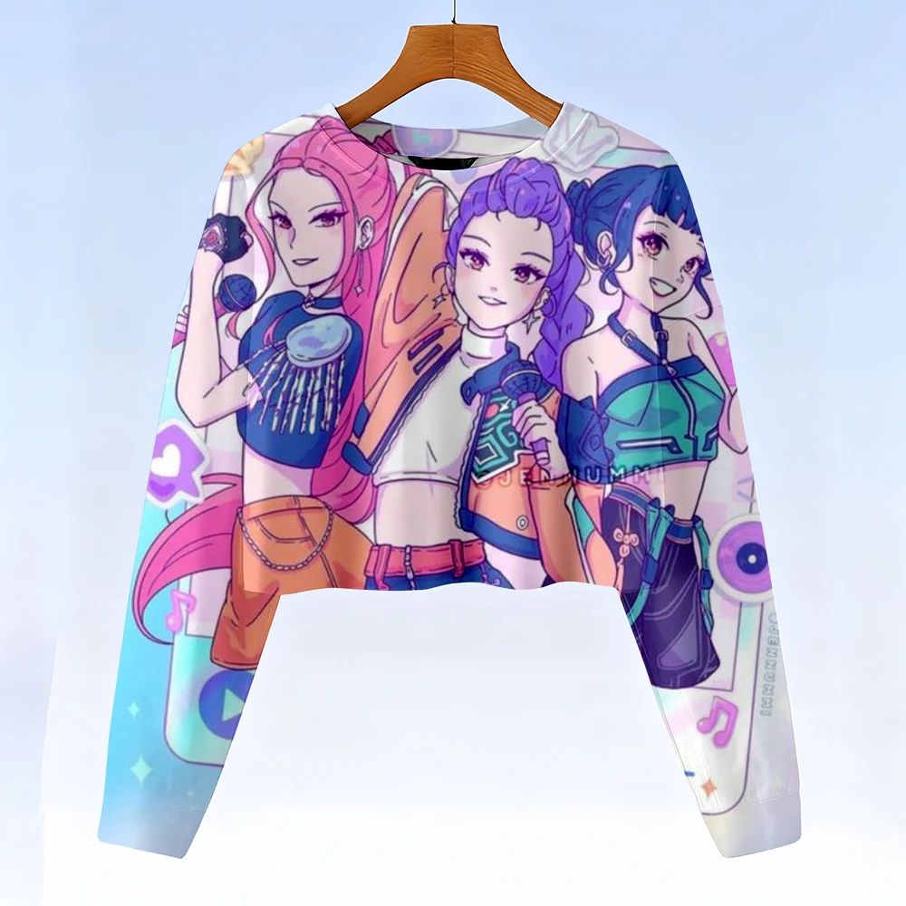 2026 Neu im modischen Stil Hoodie für Kinder, Kpop-Dämonenjäger, Kinder-Sweatshirt, süßer Tiger, Harajuku-Crop-Hoodie für Mädchen, Unisex
