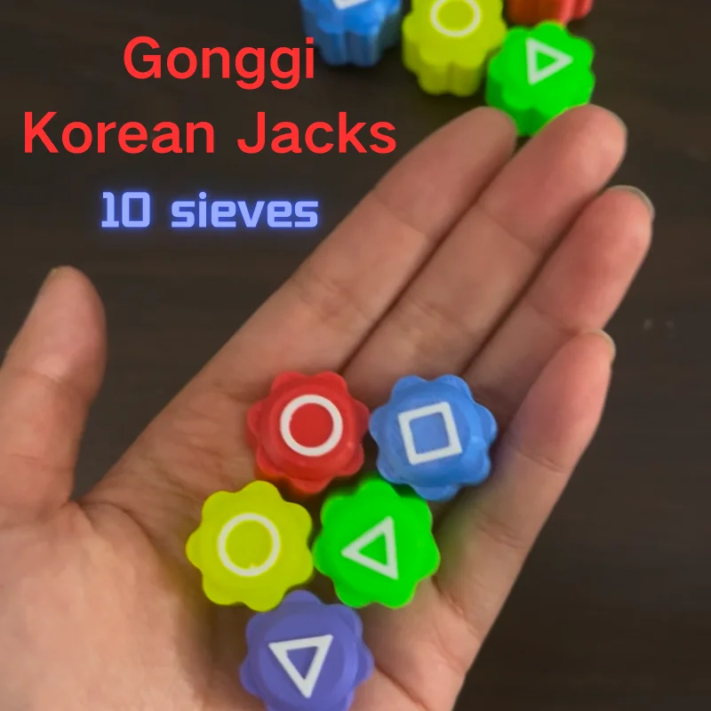 2025 Hot game gonggi traditional Korean game Korean jacks seven stones  3D printing for family  party games childhood memory