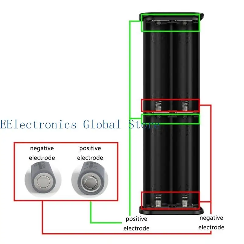 462B No Welding 4x 21700 Battery Case Portable Power Banks Box For Mobile Phones With USB, Type C Outputs Quick Charging