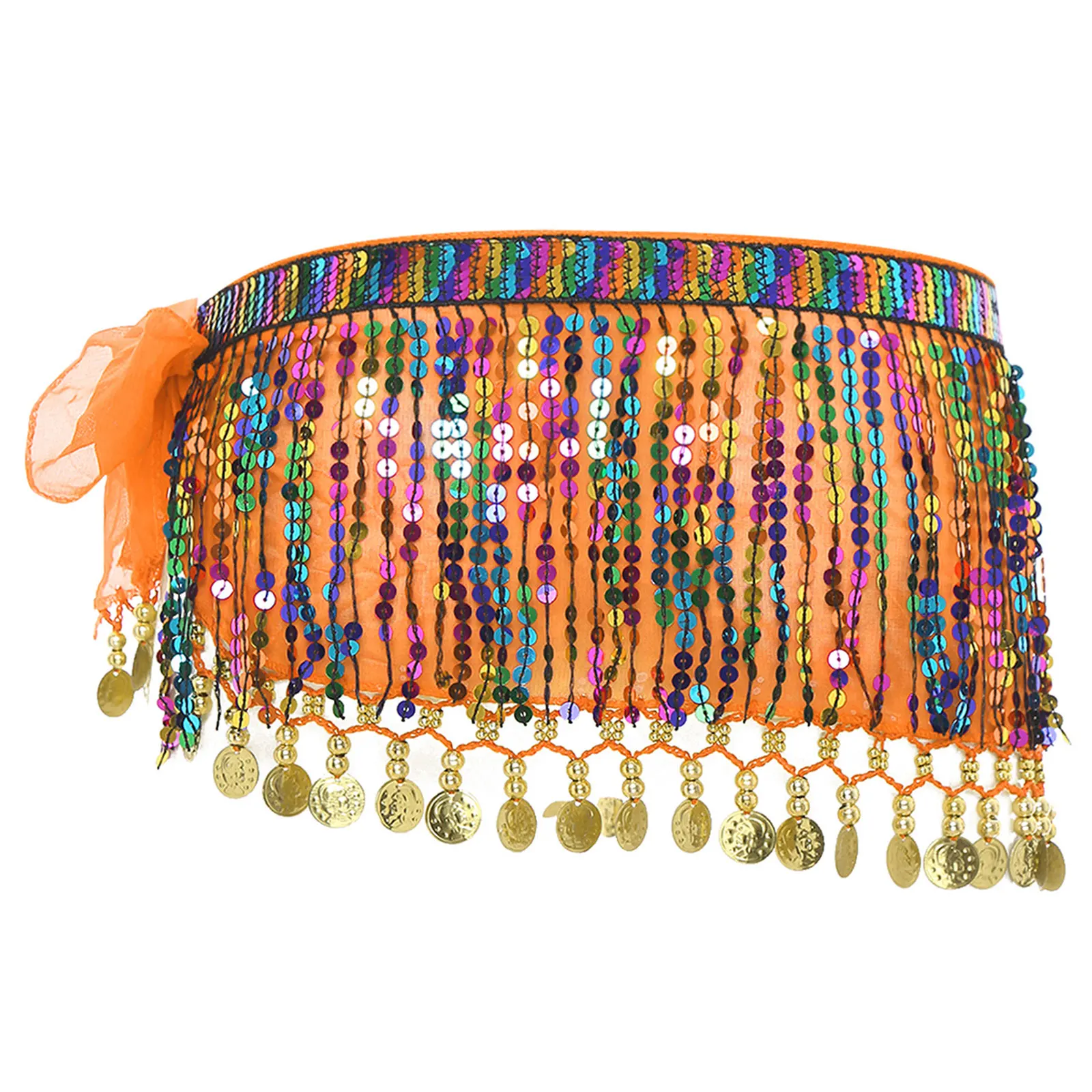 النساء الرقص الشرقي وشاح الورك حزام للف الوسط راقصة تنورة الإناث الهندي البطن تظهر الرقص أزياء مسرحية الترتر شرابات حزام