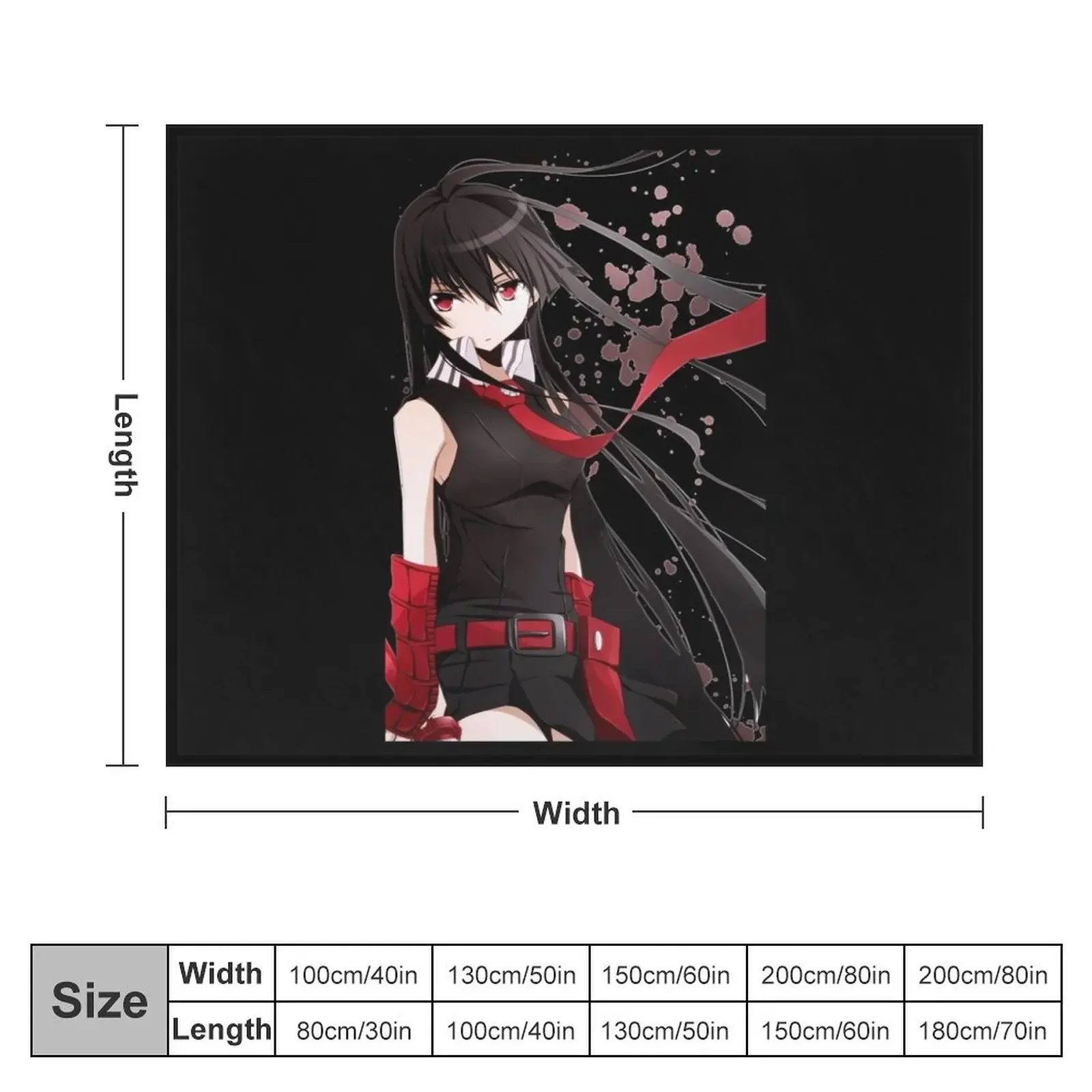 Akame ga Kill Throw Blanket Summer Beddings bed plaid Blankets