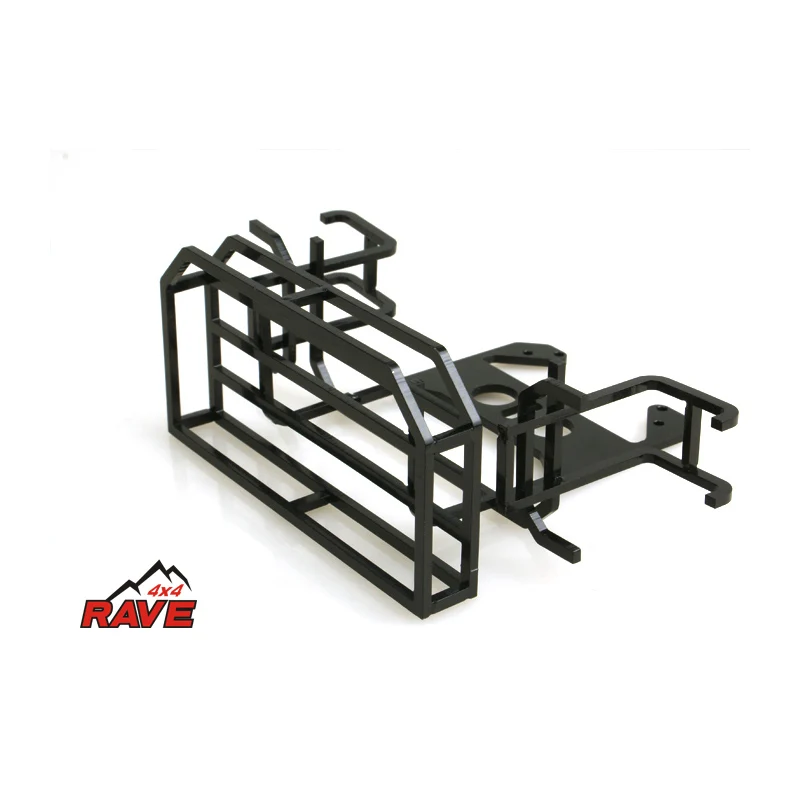 LESU Metal Luggage Carrier Spare Tire Rack for 1/10 D90 Scx10 Rave 4X4 RC Crawler Car Model DIY Car Toy Parts TH17933-SMT3