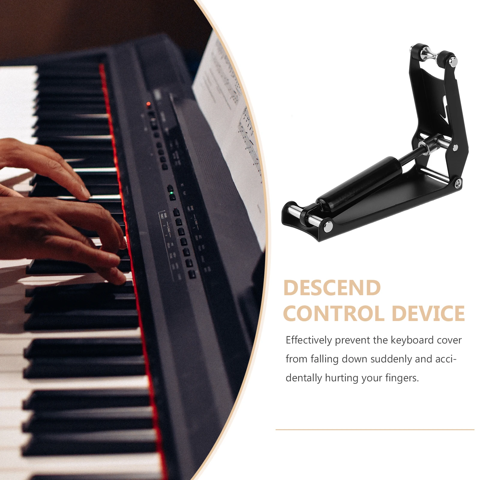 

Piano Buffer Metal Slow-down Device Anti Pinch Accessory Anti-pinch Key Easing Tool Close Retarder