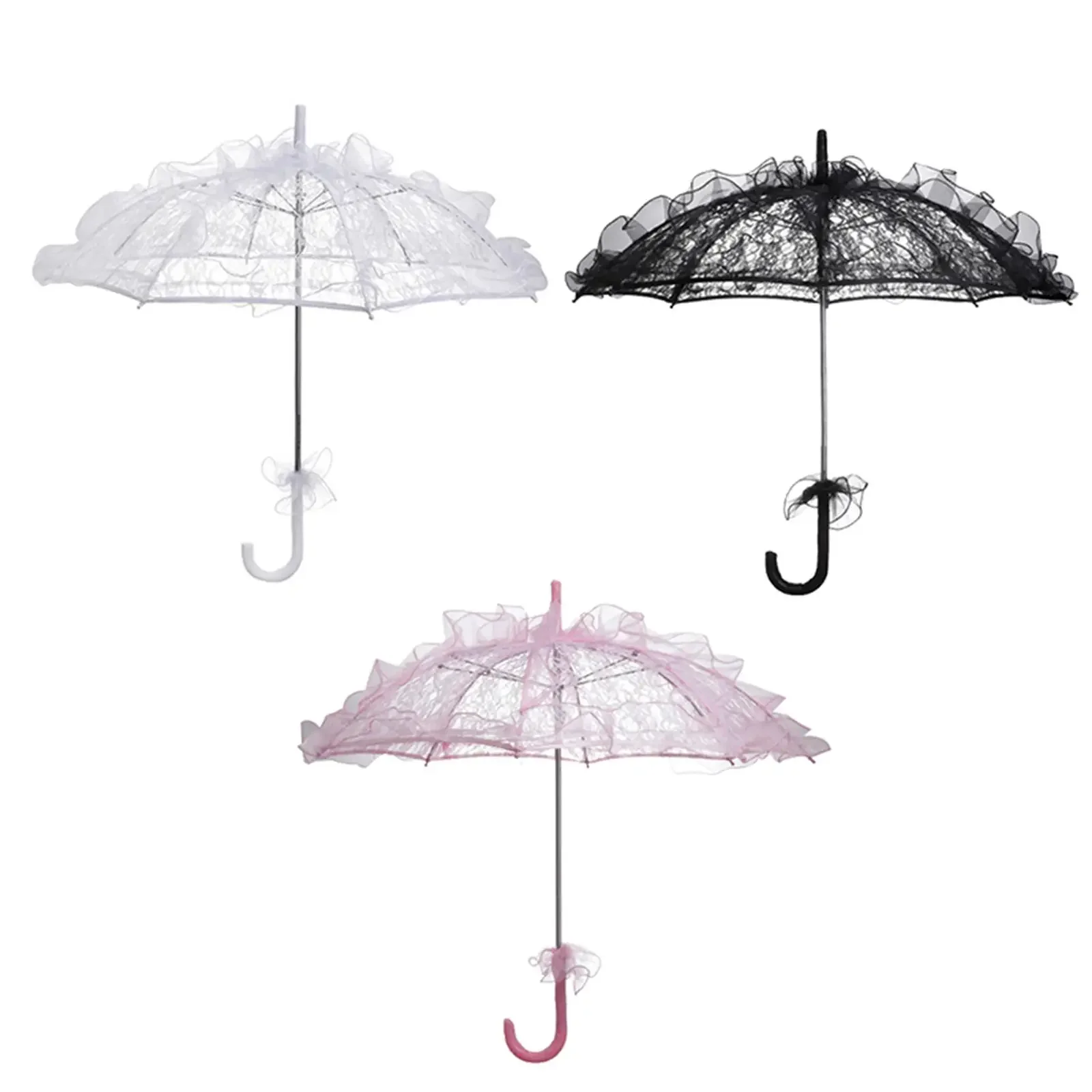 Elegant Lace Umbrella for Wedding Photography and Party Decoration